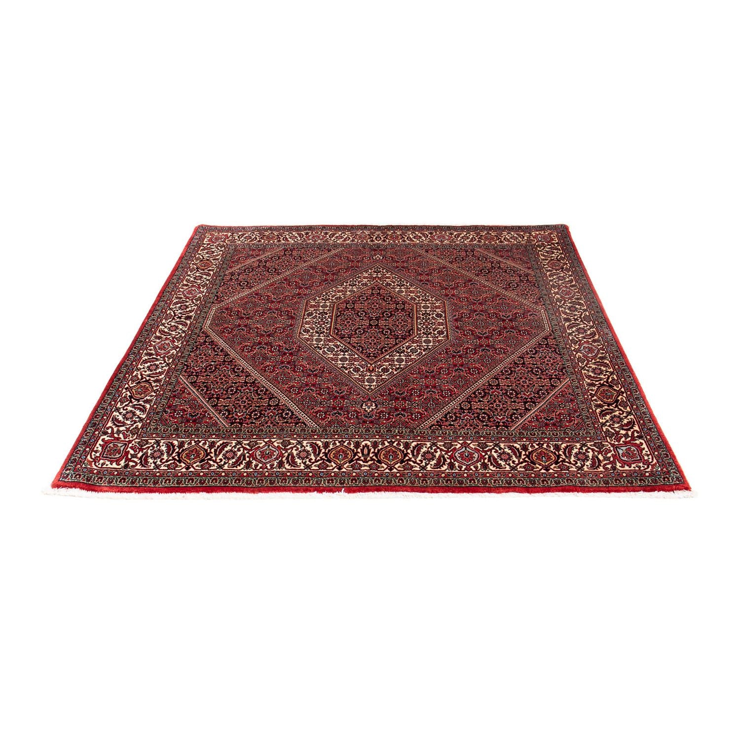 Tappeto Persero - Bidjar quadrato  - 152 x 148 cm - rosso scuro