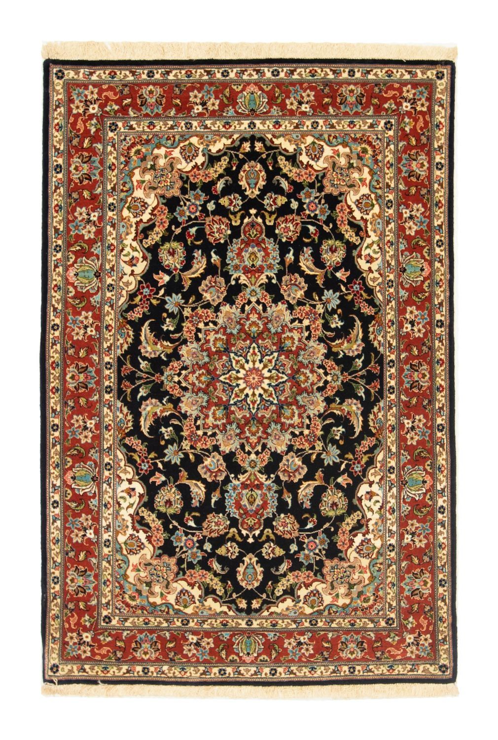 Tappeto Persero - Ghom - 152 x 103 cm - nero