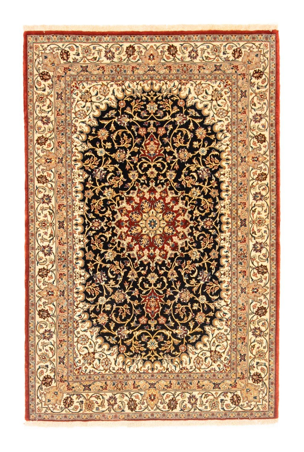 Tappeto Persero - Ghom - 160 x 103 cm - nero