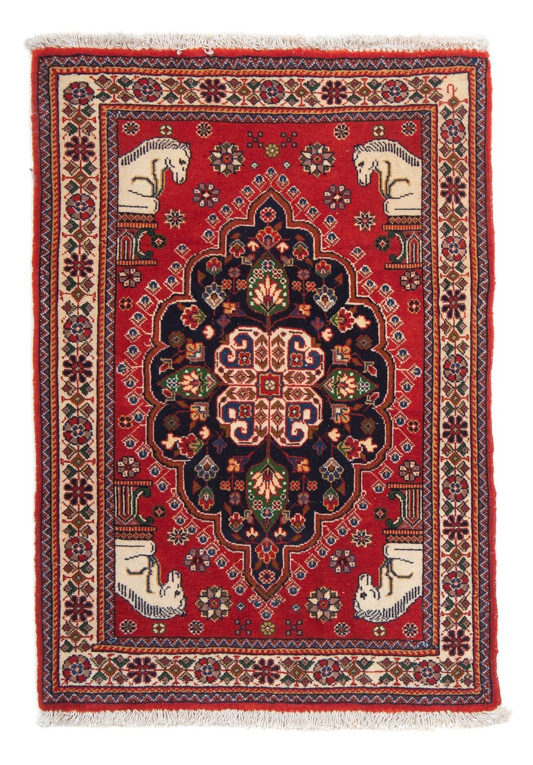 Tappeto Gabbeh - Kashkuli Persero - 88 x 61 cm - rosso