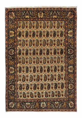 Tappeto di seta - Ghom seta - Premio - 195 x 135 cm - beige chiaro
