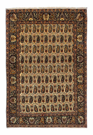 Tappeto di seta - Ghom seta - Premio - 195 x 135 cm - beige chiaro