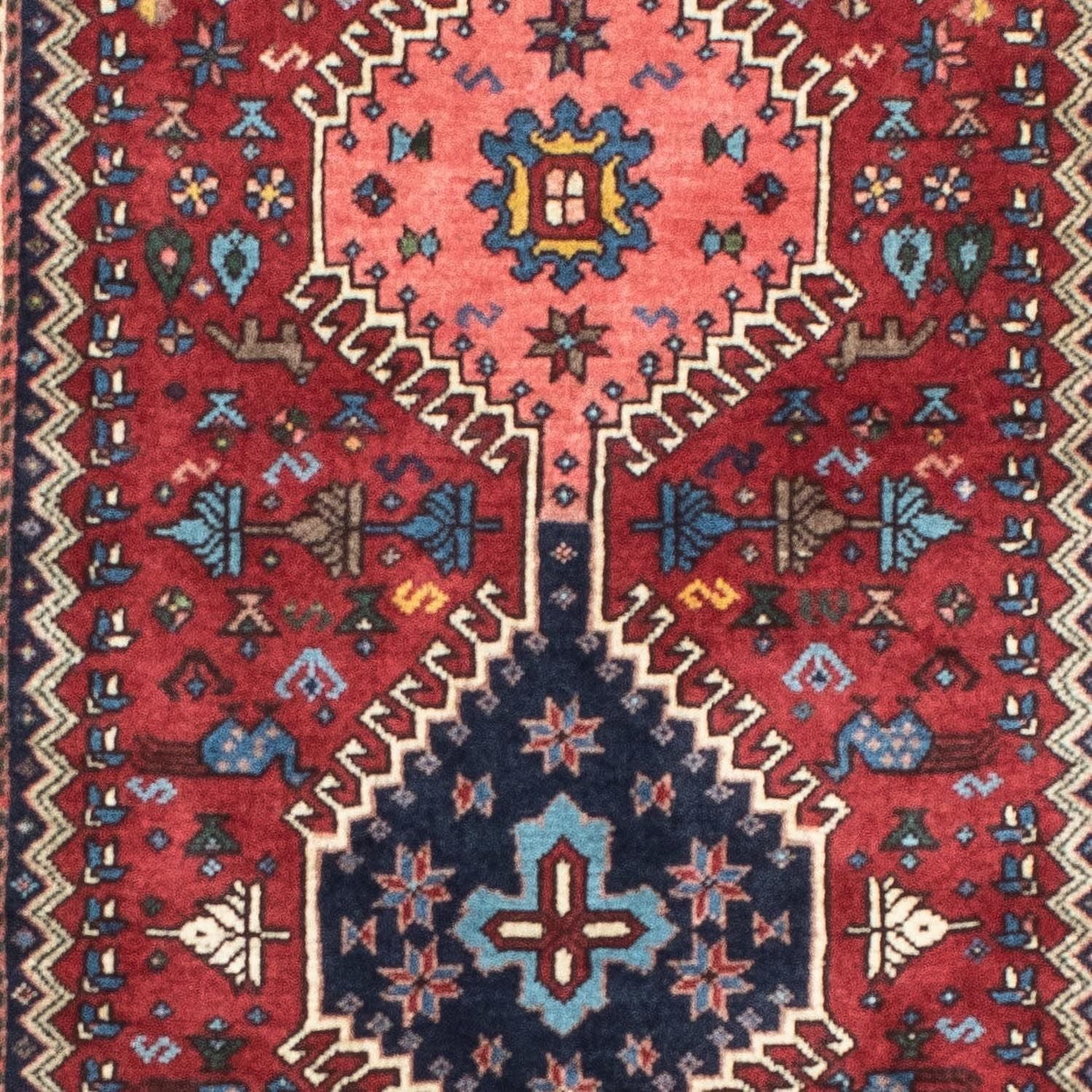 Tappeto corsia Tappeto Persero - Nomade - 197 x 80 cm - rosso scuro