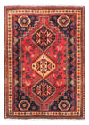 Shiraz Tappeto 118x163cm - Tappeto persiano - Rettangolo / Rosso scuro / 118 x 163 cm Rettangolo