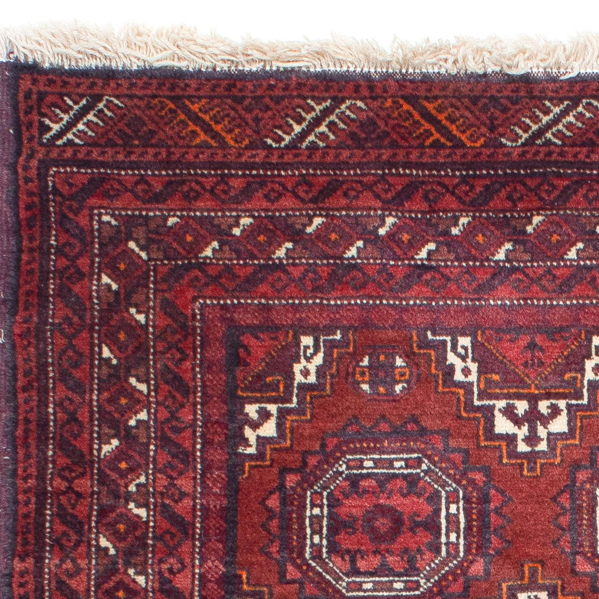 Tappeto Belutsch 120x162cm - Tappeto orientale - rosso scuro
