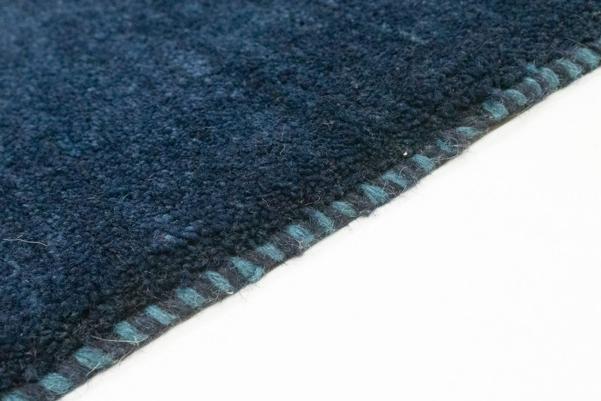 Tappeto corsia Tappeto Gabbeh - Persero - 228 x 80 cm - blu scuro