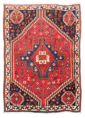 Tappeto Persero - Nomade - 159 x 121 cm - rosso scuro