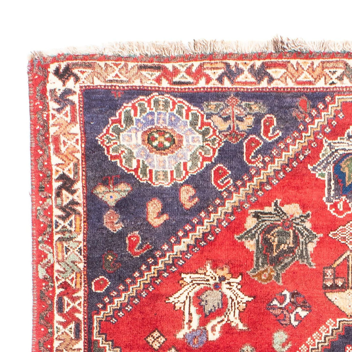 Tappeto Persero - Nomade - 160 x 116 cm - rosso scuro