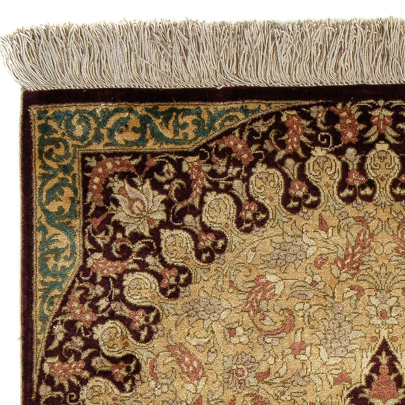 Tappeto Persero - Ghom - 90 x 59 cm - marrone
