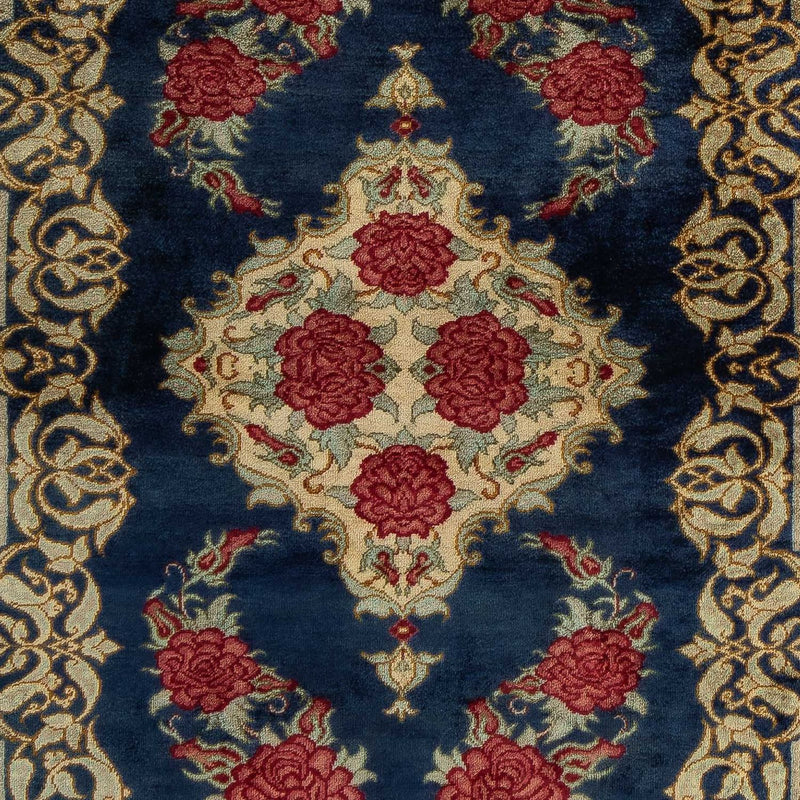 Tappeto Persero - Ghom - 77 x 58 cm - blu scuro