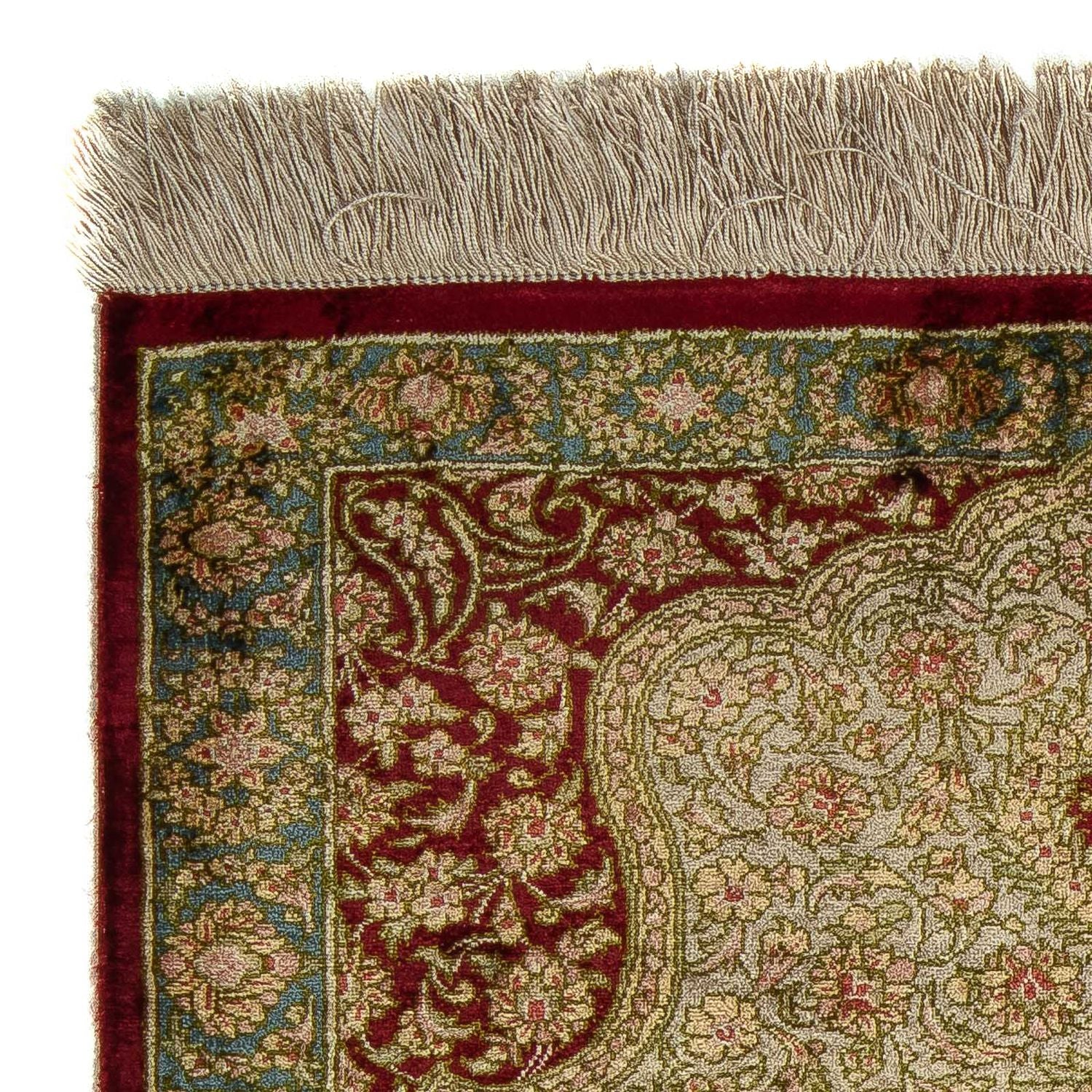 Tappeto Persero - Ghom - 78 x 58 cm - rosso scuro