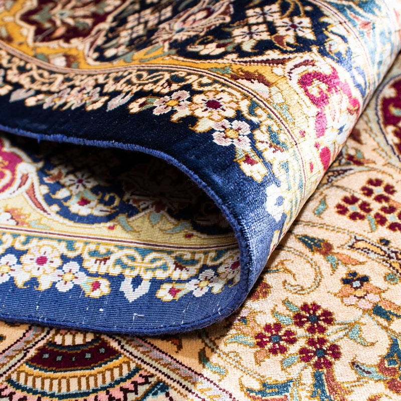 Tappeto Persero - Ghom - 123 x 77 cm - blu scuro
