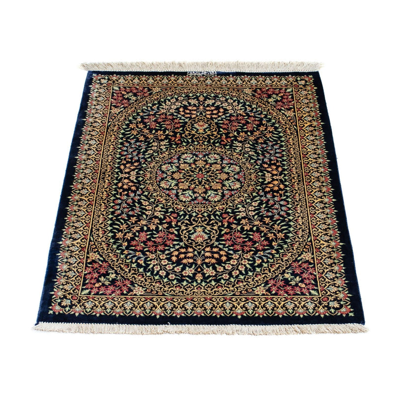 Tappeto Persero - Ghom - 91 x 61 cm - blu scuro