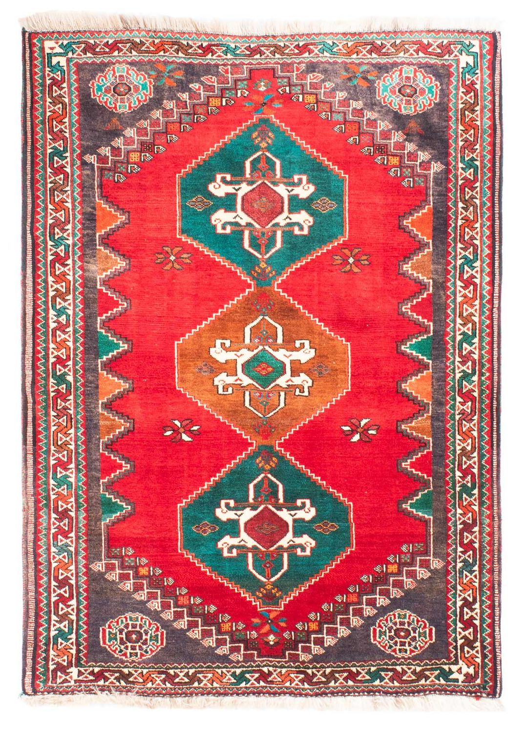 Tappeto Persero - Nomade - 160 x 110 cm - rosso scuro