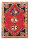 Qashqai Tappeto 110x155cm - Tappeto persiano - Rettangolo / Rosso scuro / 110 x 155 cm Rettangolo