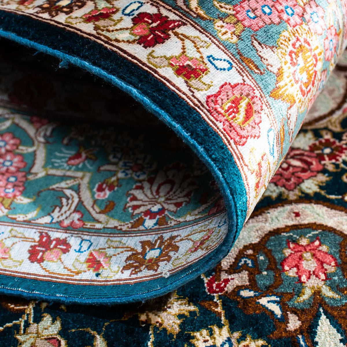 Tappeto Persero - Ghom - 150 x 101 cm - verde