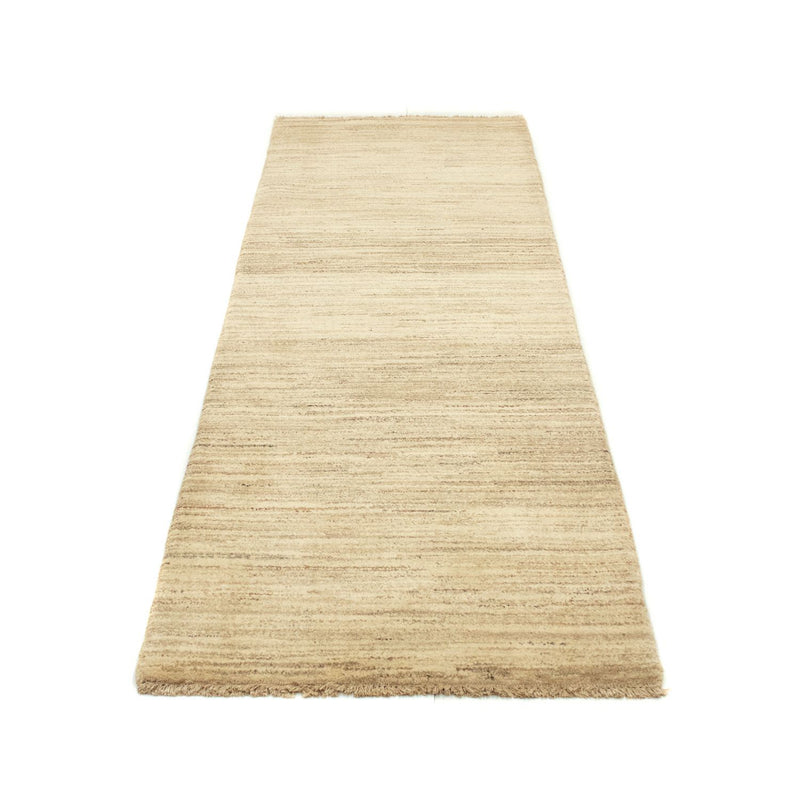 Tappeto corsia Tappeto Gabbeh - Indus - 254 x 78 cm - beige