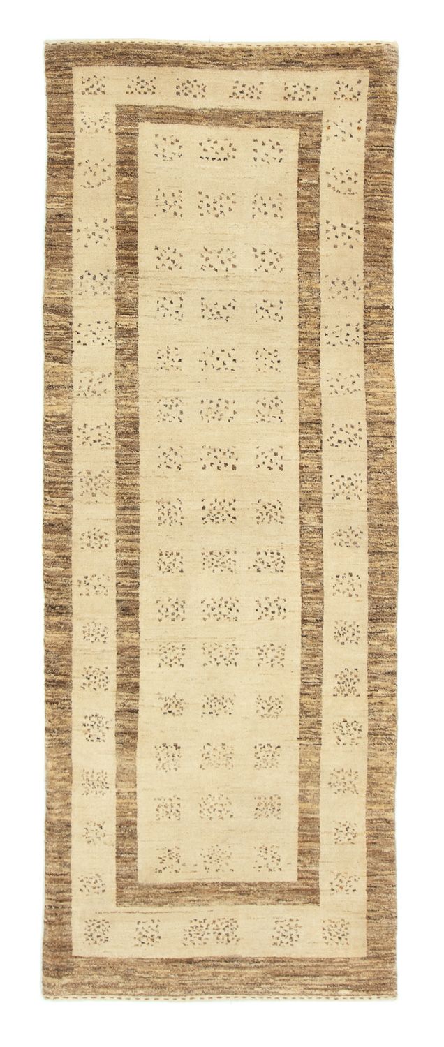 Tappeto corsia Tappeto Gabbeh - Indus - 212 x 78 cm - beige