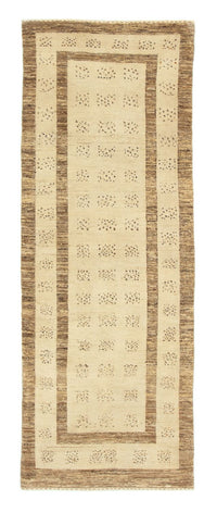 Tappeto corsia Tappeto Gabbeh - Indus - 212 x 78 cm - beige