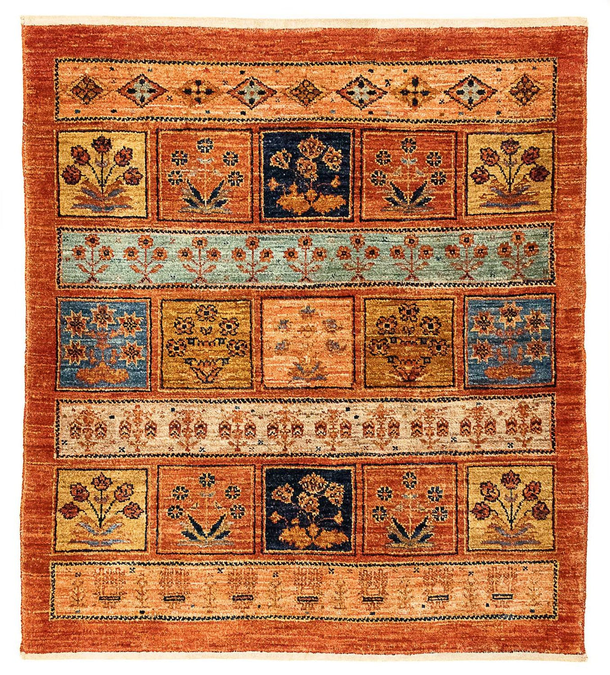 Tappeto Pakistani - 93 x 85 cm - ruggine