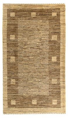 Tappeto Gabbeh - Indus - 126 x 77 cm - marrone chiaro