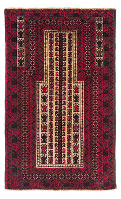 Tappeto Belutsch - 130 x 82 cm - rosso scuro