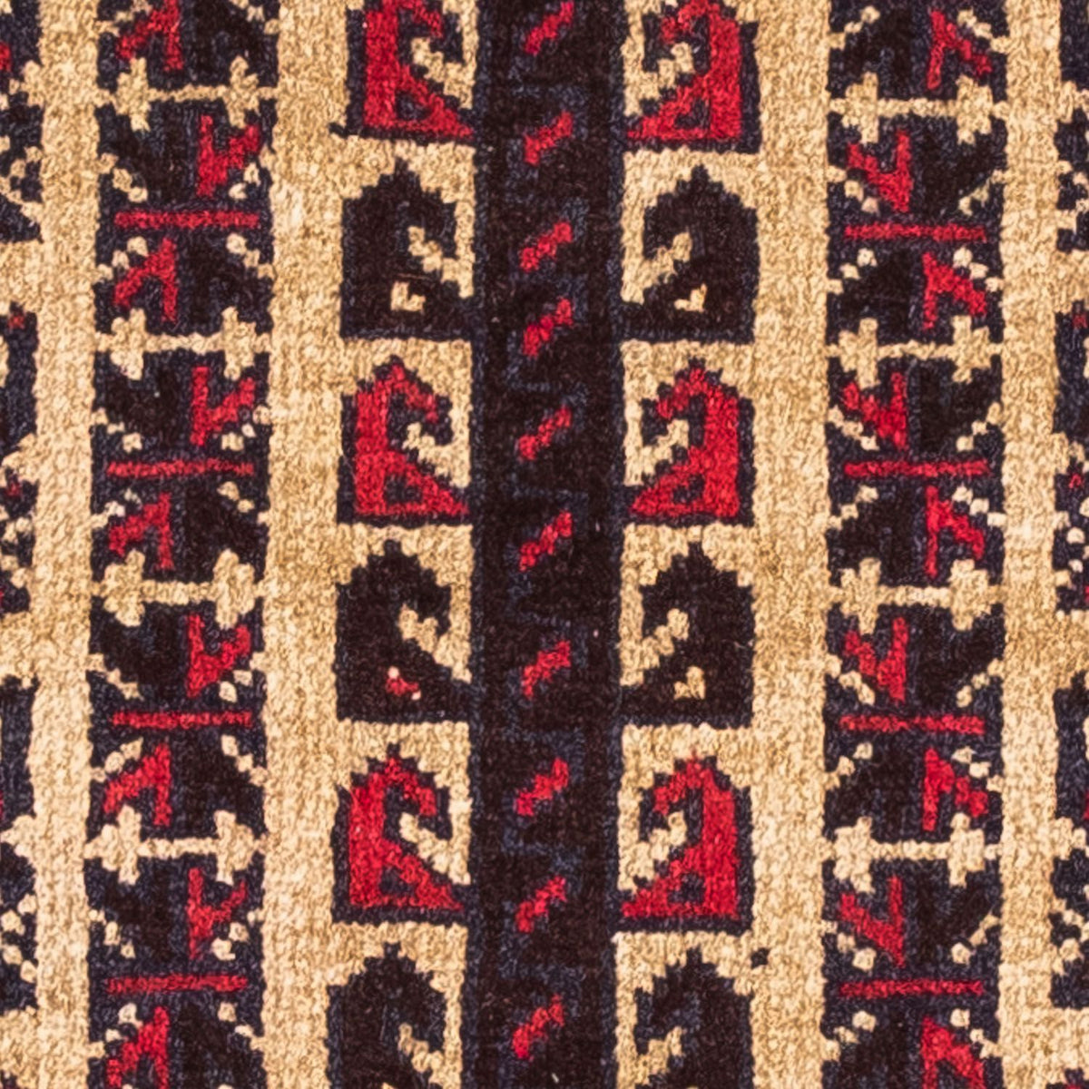 Tappeto Belutsch - 130 x 82 cm - rosso scuro