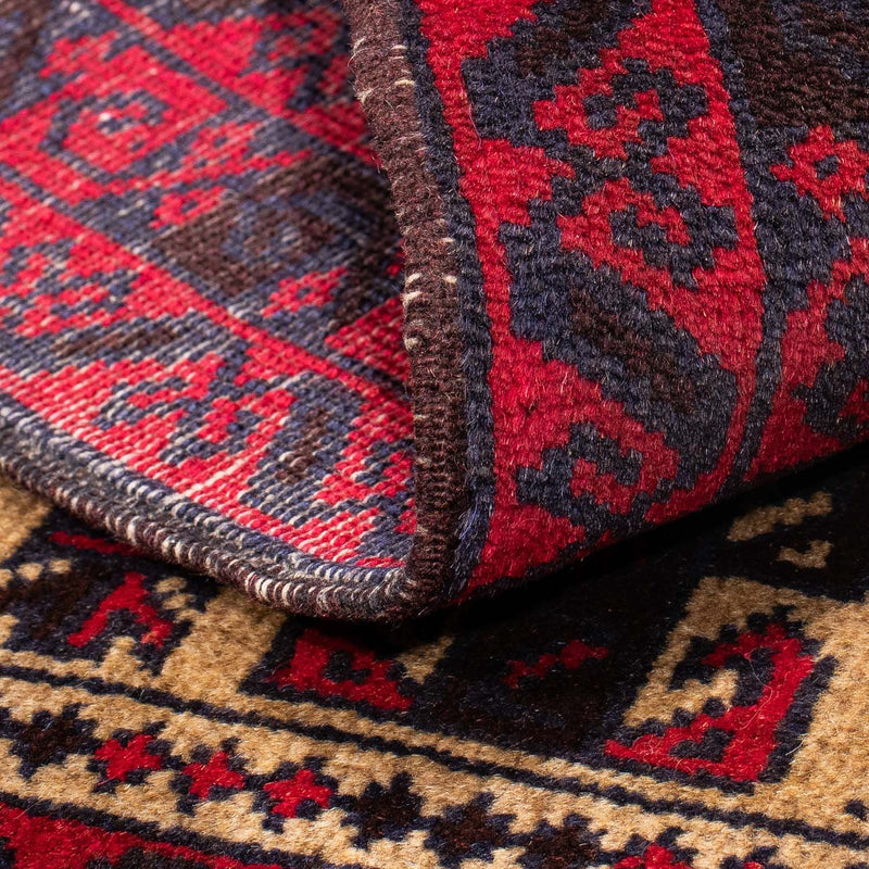 Tappeto Belutsch - 130 x 82 cm - rosso scuro