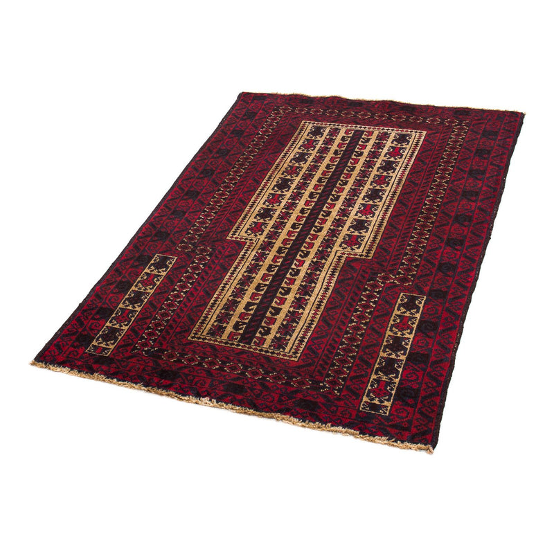 Tappeto Belutsch - 130 x 82 cm - rosso scuro