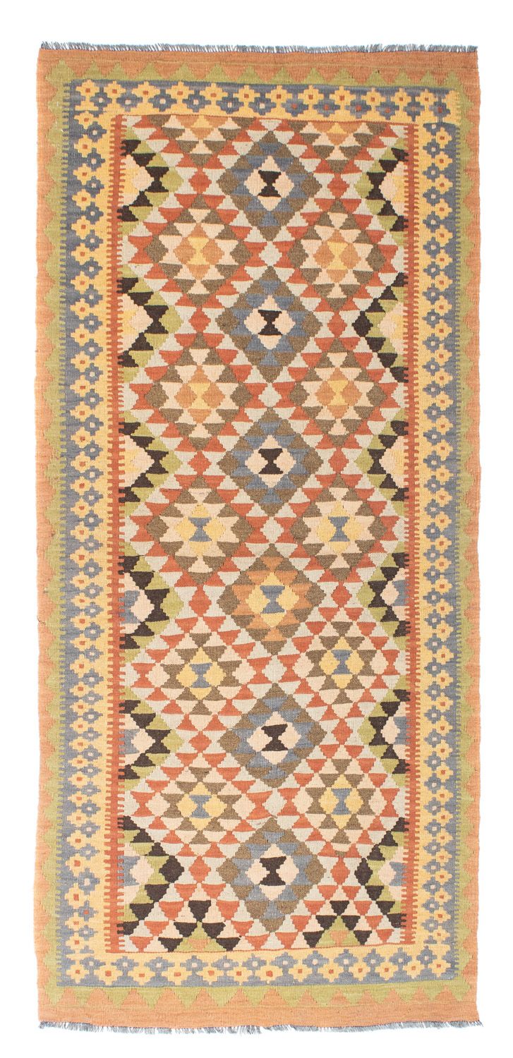 Tappeto corsia Tappeto Kelim - Orientale - 200 x 91 cm - marrone chiaro