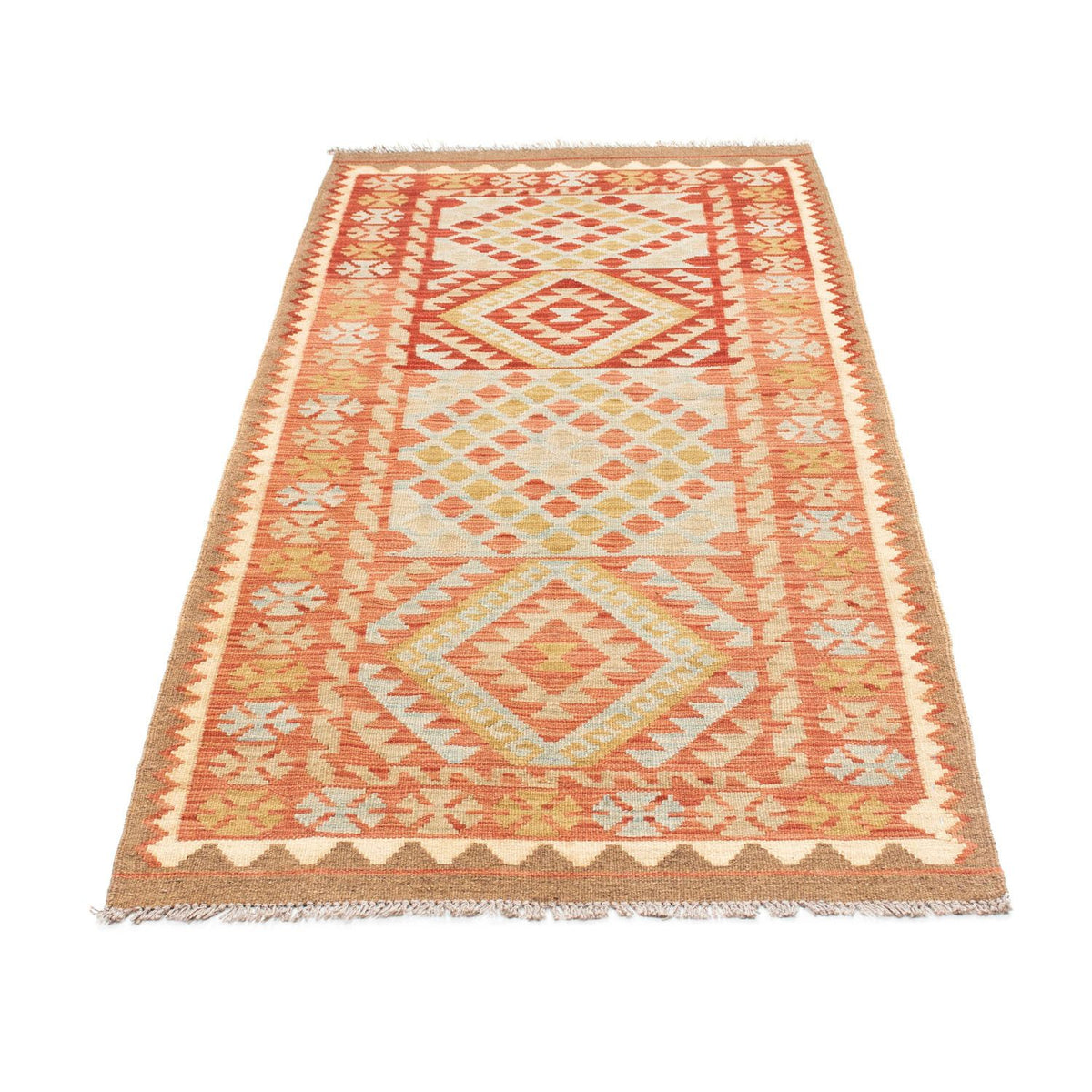 Tappeto corsia Tappeto Kelim - Orientale - 193 x 84 cm - rosso chiaro