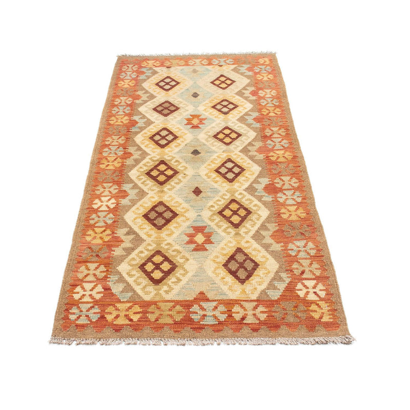 Tappeto corsia Tappeto Kelim - Orientale - 201 x 78 cm - beige