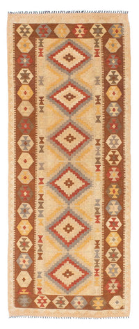 Tappeto corsia Tappeto Kelim - Orientale - 200 x 79 cm - marrone chiaro