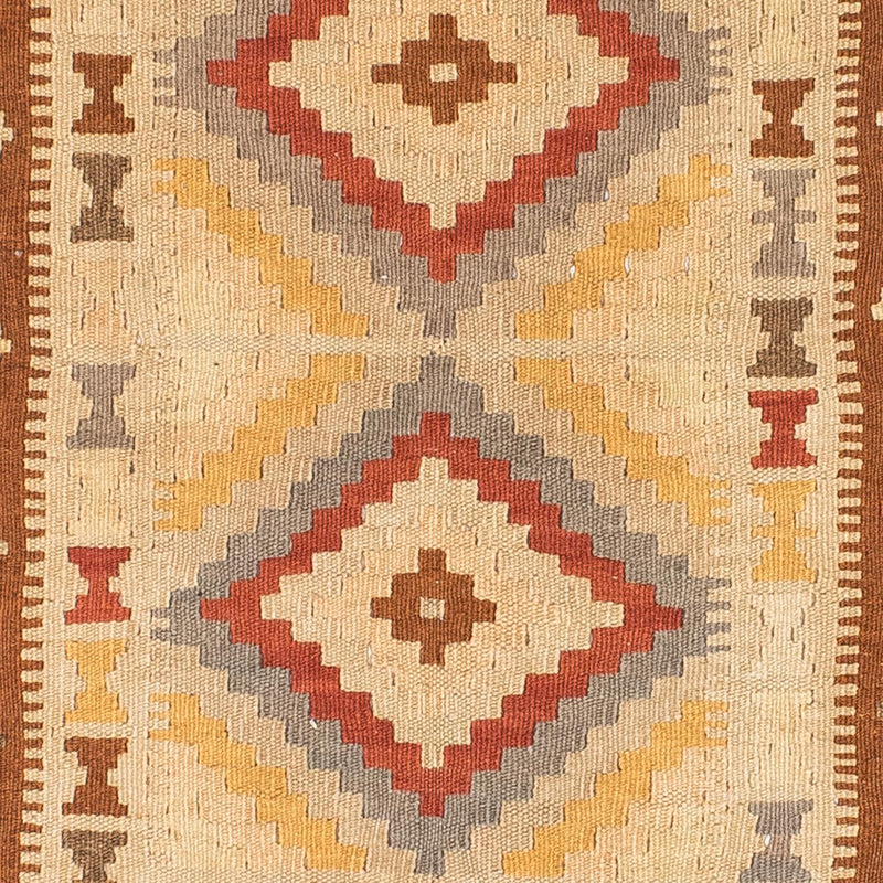 Tappeto corsia Tappeto Kelim - Orientale - 200 x 79 cm - marrone chiaro