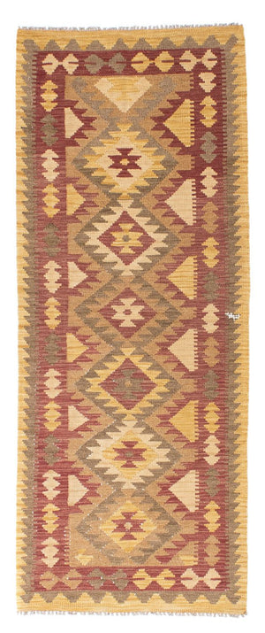 Tappeto corsia Tappeto Kelim - Orientale - 192 x 77 cm - marrone chiaro