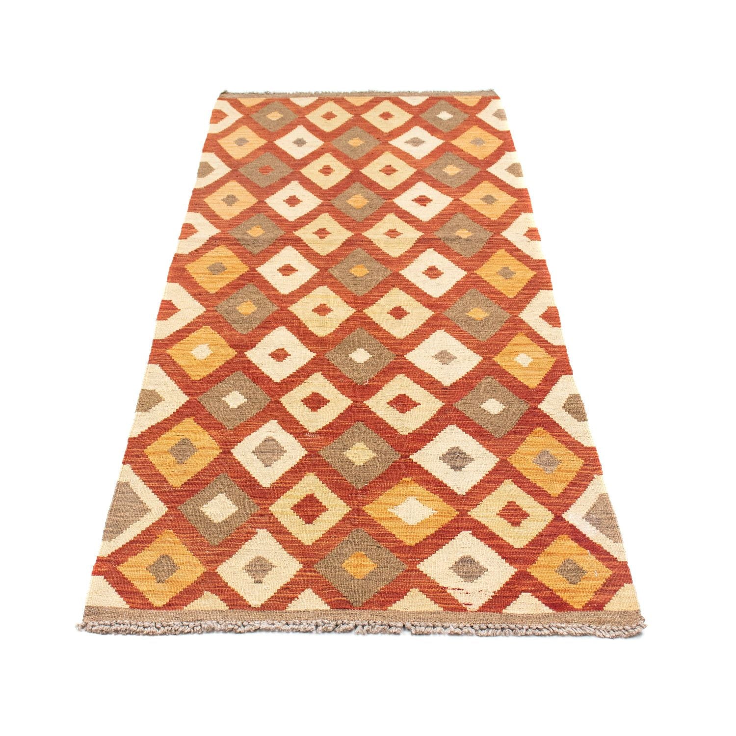 Tappeto corsia Tappeto Kelim - Orientale - 193 x 73 cm - ruggine