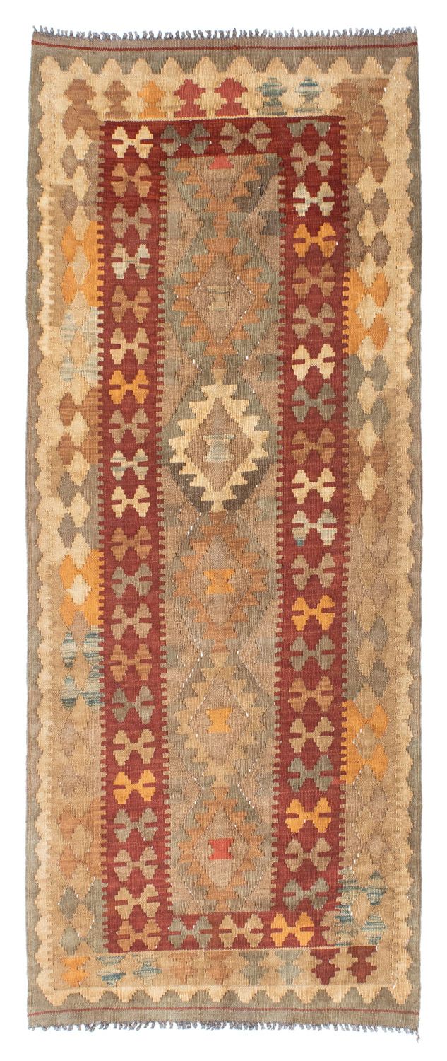 Tappeto corsia Tappeto Kelim - Orientale - 198 x 81 cm - marrone chiaro