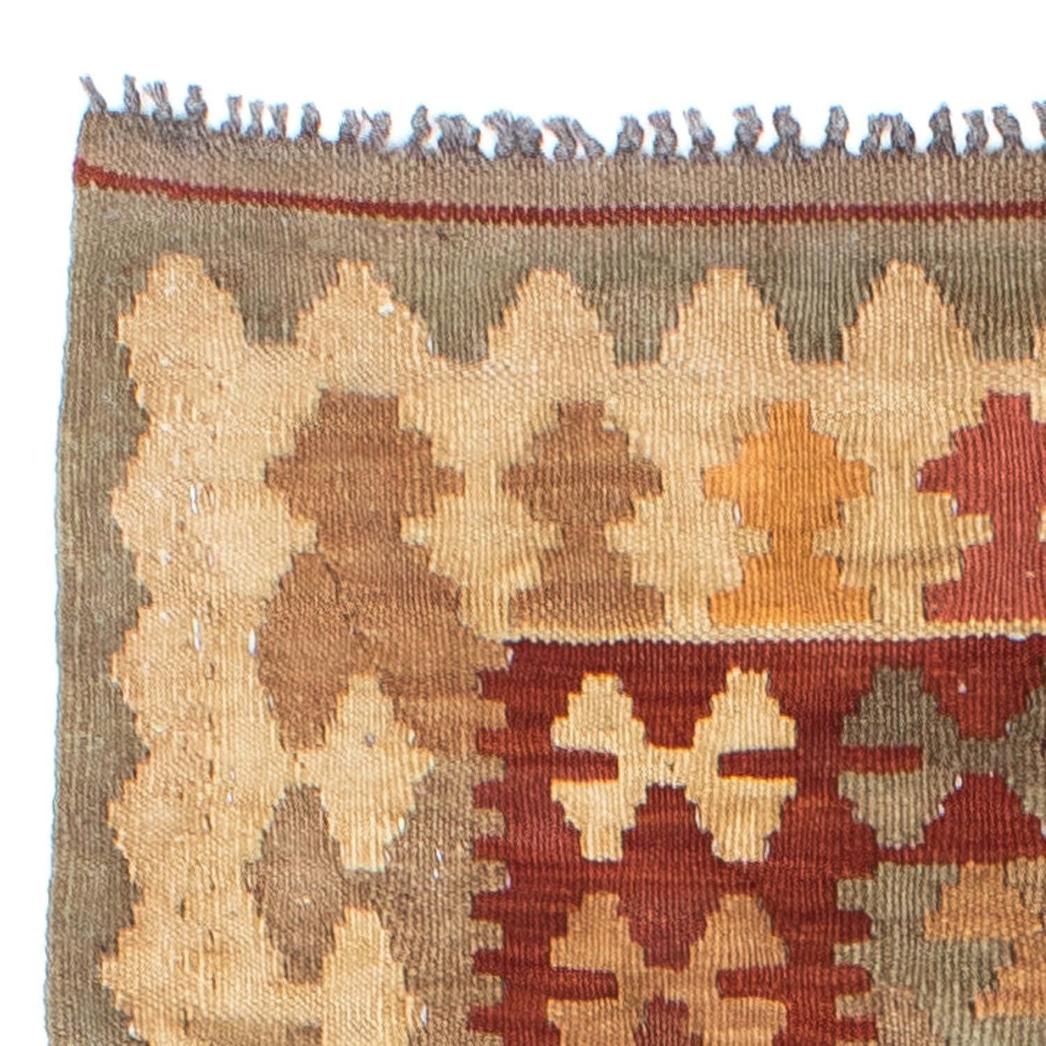 Tappeto corsia Tappeto Kelim - Orientale - 198 x 81 cm - marrone chiaro