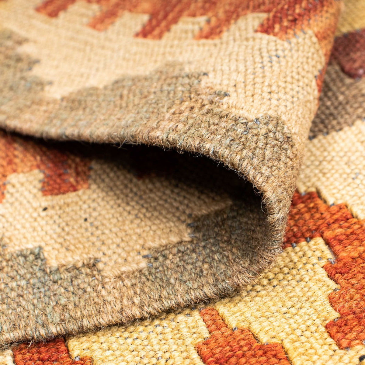 Tappeto corsia Tappeto Kelim - Orientale - 191 x 78 cm - marrone chiaro