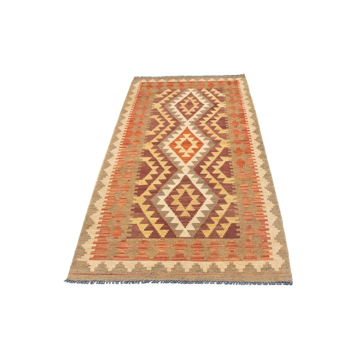 Tappeto corsia Tappeto Kelim - Orientale - 191 x 78 cm - marrone chiaro