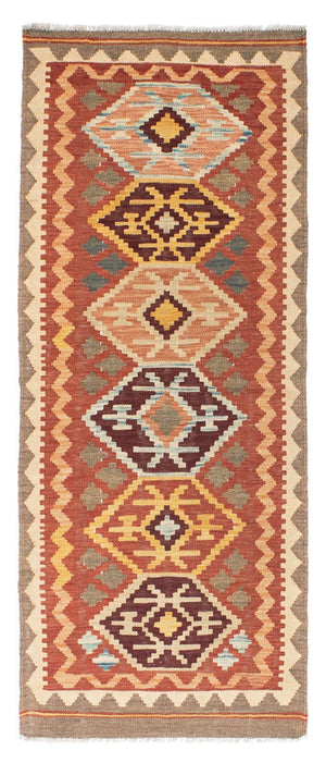 Tappeto corsia Tappeto Kelim - Orientale - 193 x 75 cm - marrone
