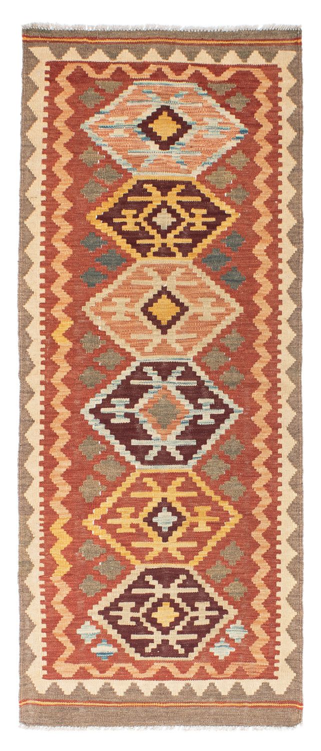 Tappeto corsia Tappeto Kelim - Orientale - 193 x 75 cm - marrone