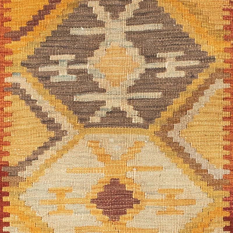 Tappeto corsia Tappeto Kelim - Orientale - 185 x 75 cm - oro