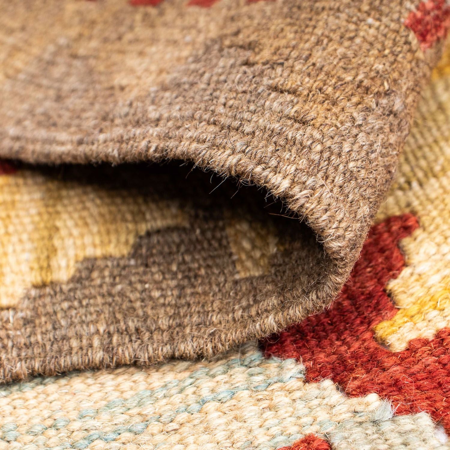 Tappeto corsia Tappeto Kelim - Orientale - 206 x 77 cm - beige