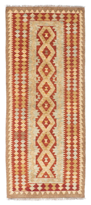 Tappeto corsia Tappeto Kelim - Orientale - 200 x 85 cm - beige