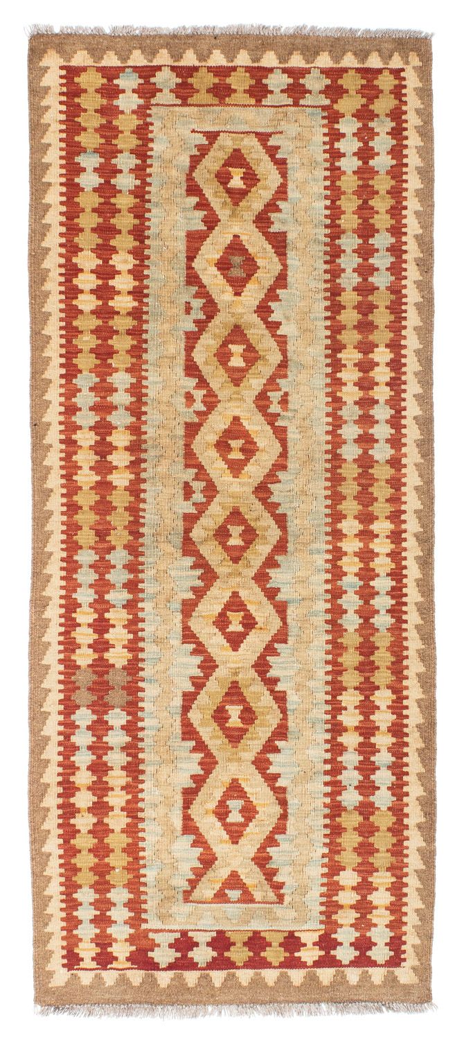 Tappeto corsia Tappeto Kelim - Orientale - 200 x 85 cm - beige