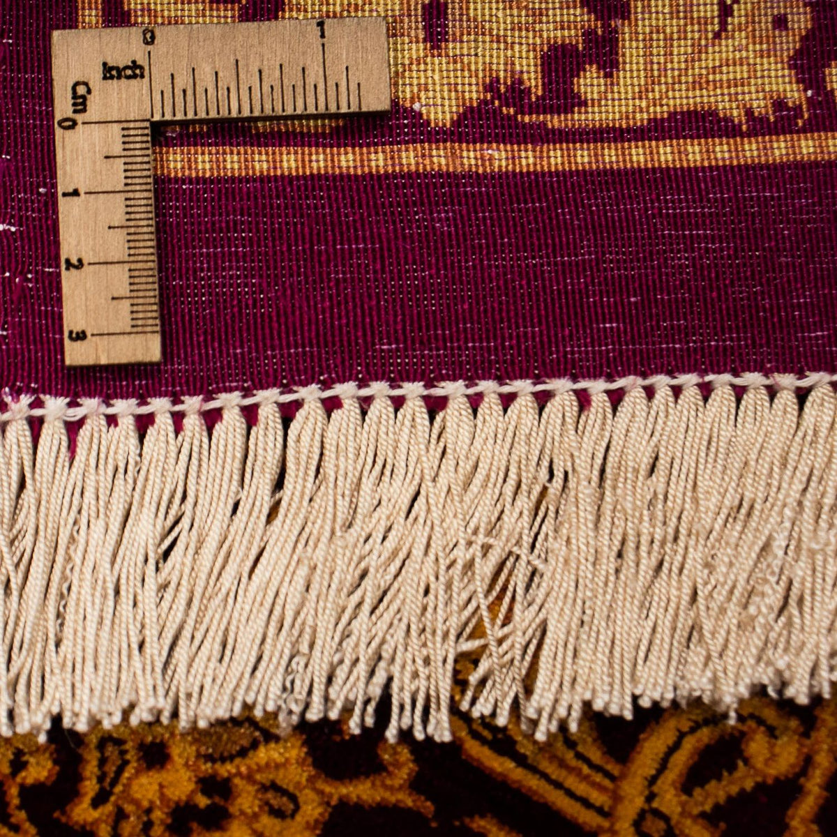 Tappeto di seta - Ghom seta - Premio - 216 x 132 cm - blu scuro