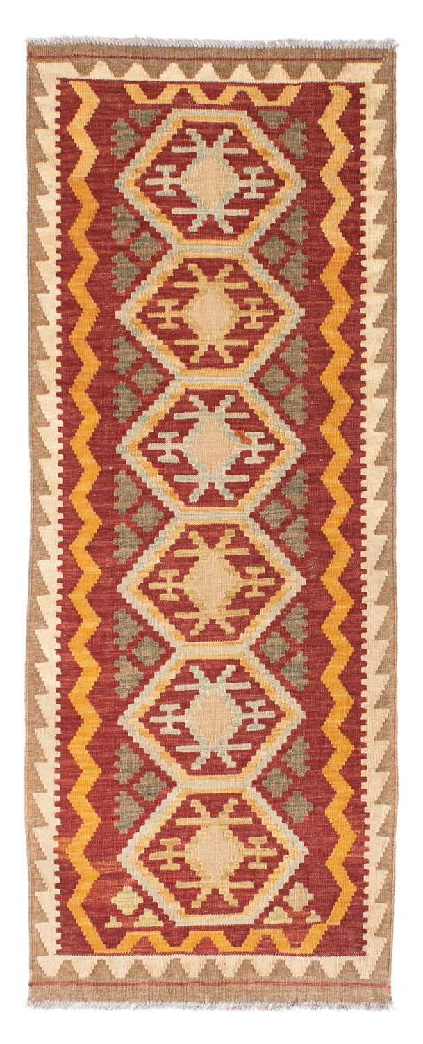 Tappeto corsia Tappeto Kelim - Orientale - 196 x 76 cm - marrone chiaro