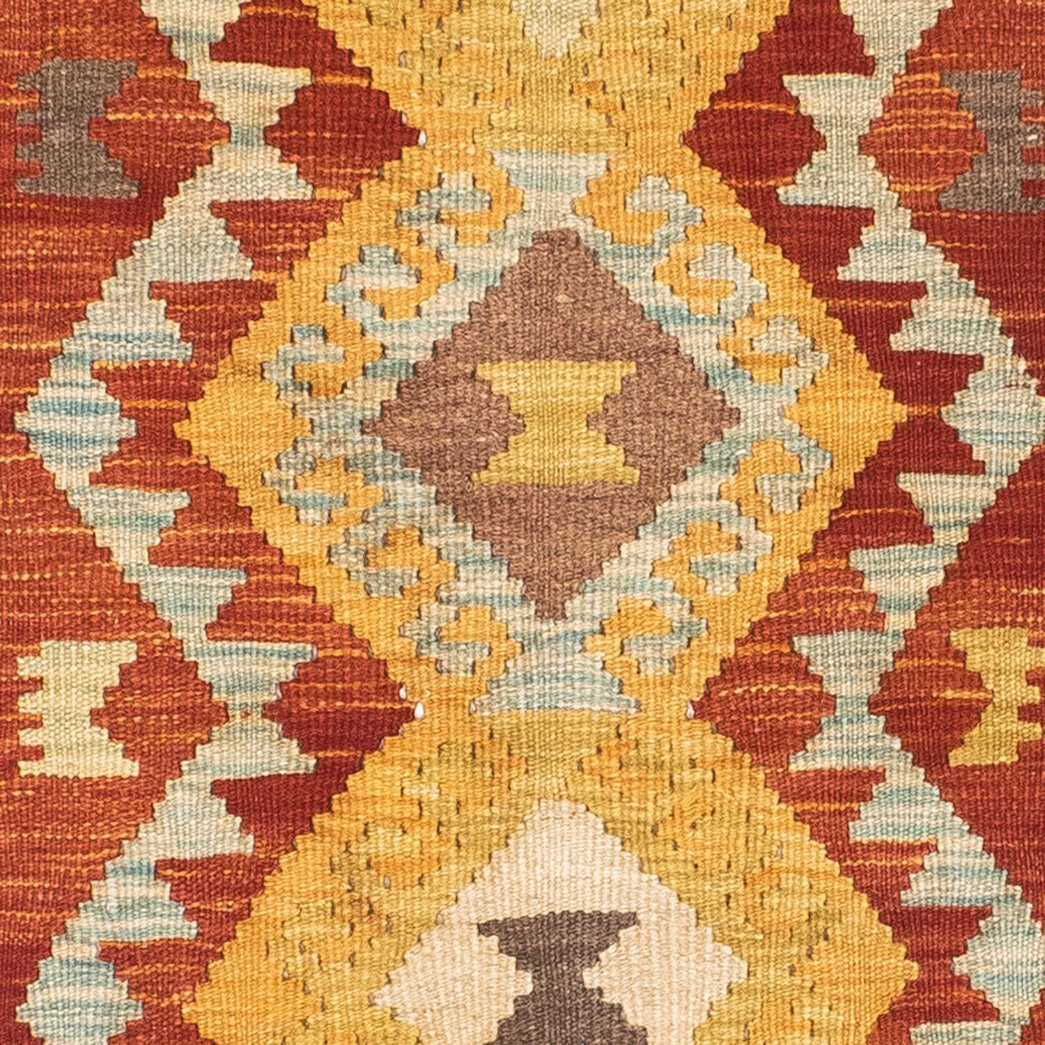 Tappeto corsia Tappeto Kelim - Orientale - 205 x 78 cm - ruggine