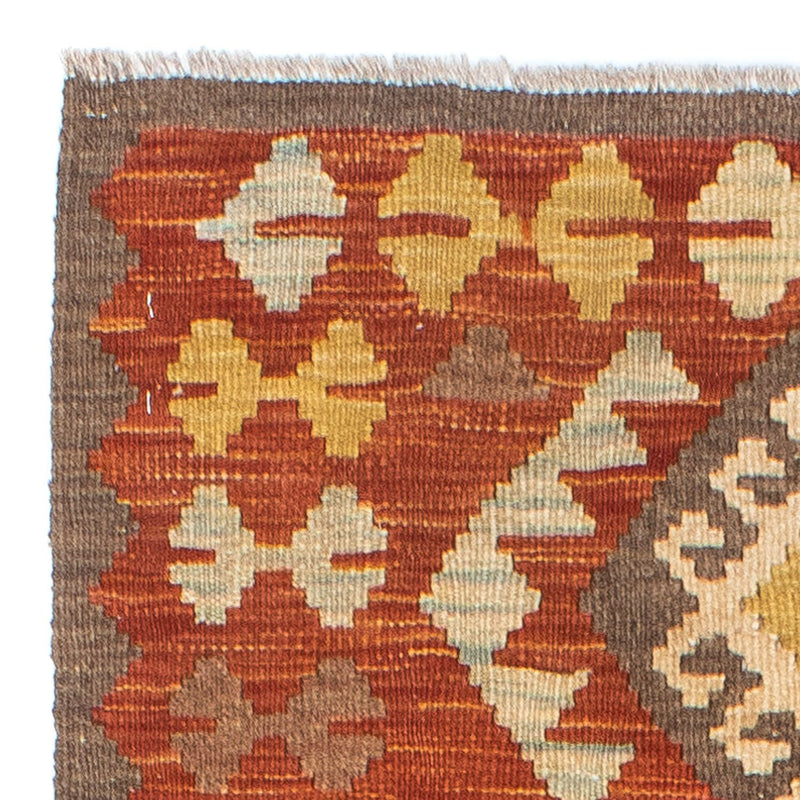 Tappeto corsia Tappeto Kelim - Orientale - 205 x 78 cm - ruggine